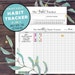 Habit Tracker Printable, Monthly habits, 30 Day Habit Challenge, Goal Planner Setting, Filofax A5, Half Size, Letter A4, Instant Download 