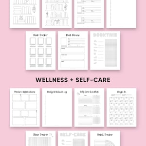 2026 Bullet Journal Seiten druckbares Paket, vorgefertigte Journalvorlagen, Jährliche Tracker, Lesen, Stimmungstracker, Bujo Layouts, A5, Letter PDF Bild 4