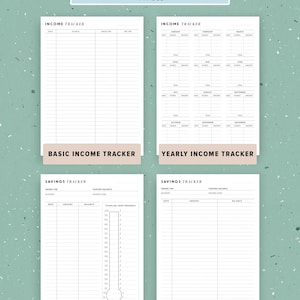 Budget Planner Printable, Financial Planner Template Bundle, Finance Printable, Money Saving, Expense Tracker, Debt, A5, Letter, Half Size image 6