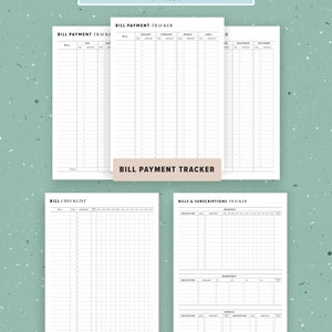 Budget Planner Printable, Financial Planner Template Bundle, Finance Printable, Money Saving, Expense Tracker, Debt, A5, Letter, Half Size image 7