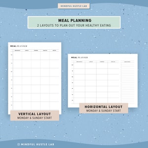 Fitness Planner Printable Bundle, Weight Loss Tracker Printable, Health Journal, Workout Log, PDF, Letter Size, A5, Half Size, A4 image 7