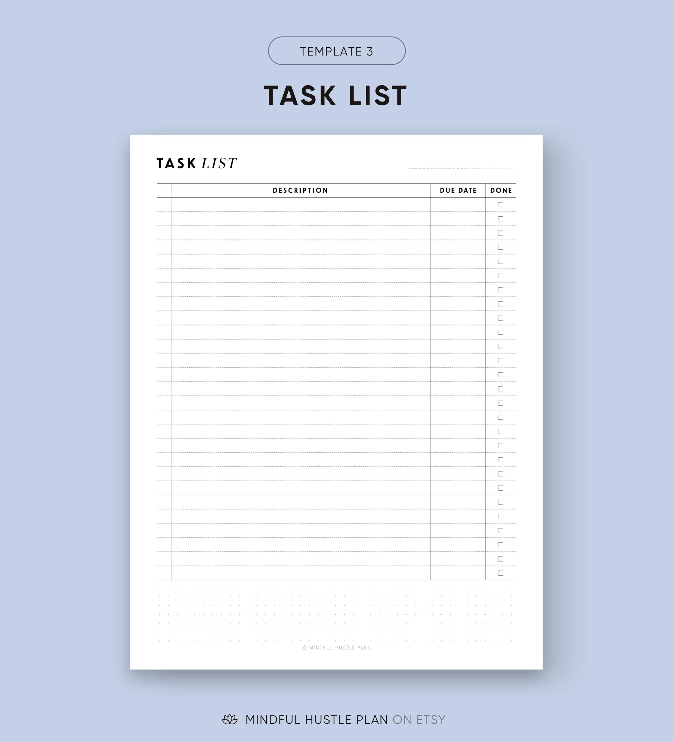 Project Planner Printable, Project Planning Templates, Tasks to Do List ...