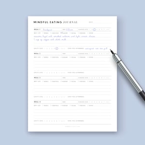 mindful calorie tracking