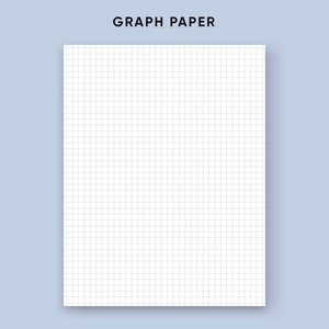 Op de afbeelding: Een blanco wit grafiekpapier met een rasterpatroon. Het papier is perfect voor het maken van aantekeningen, tekenen of plannen.