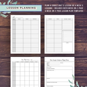 Homeschool Planner Printable, School Planner, Mom, Teacher Planner, Lesson Planner, Curriculum, Homeschooling, Binder, Academic Agenda, PDF image 3