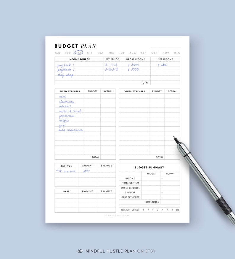 printable budget planning, monthly budget plan, finance planner