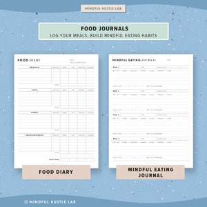 Fitness Planner Printable Bundle, Weight Loss Tracker Printable, Health Journal, Workout Log, PDF, Letter Size, A5, Half Size, A4 image 6