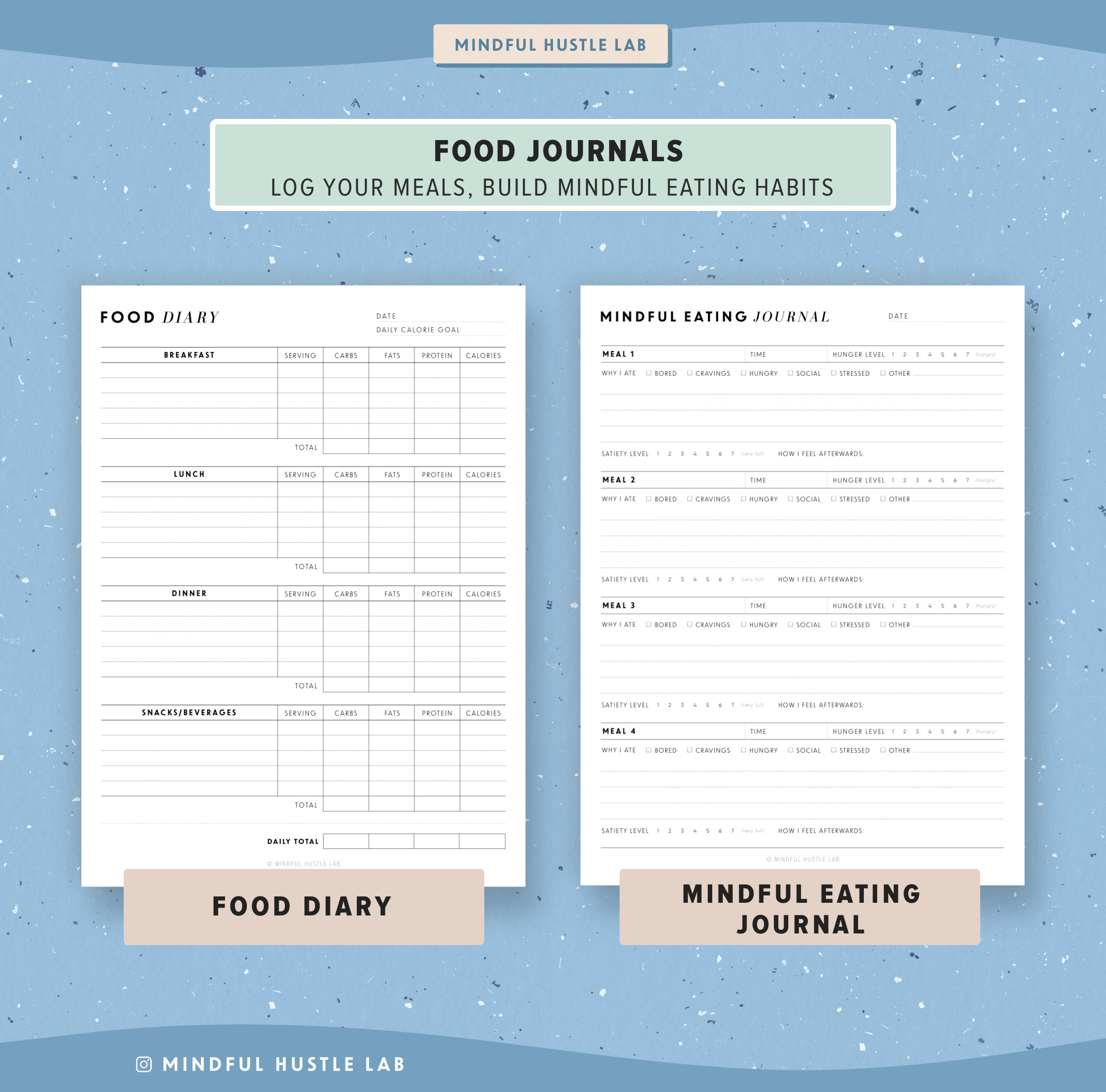 Fitness Planner Printable Bundle, Weight Loss Tracker Printable, Health ...