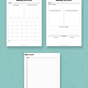 Goal Planner Printable 2021, Goal Digger, Goal Tracker, Goal Board, Goal Setting, Productivity Goals, Filofax A5, Half Size, PDF image 6