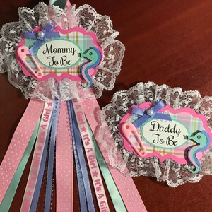 Custom made Baby shower Corsage Set, you choose theme and colors!