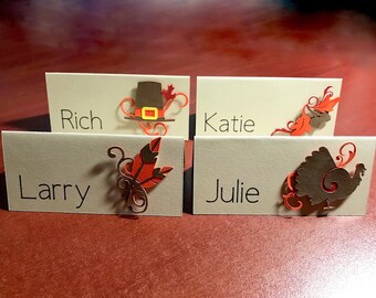 name place cards for thanksgiving dinner turkey buffet food labels personalized dinner table place setting fall table decor - Thanksgiving Place Cards name place cards for thanksgiving dinner turkey buffet food labels personalized dinner table place setting fall table decor - Thanksgiving Place Cards
