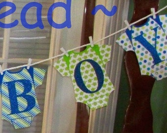 Baby Shower Banner, It's a boy, Gender Reveal Sign, Custom Created