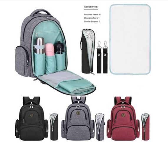 embroidered diaper bag backpack