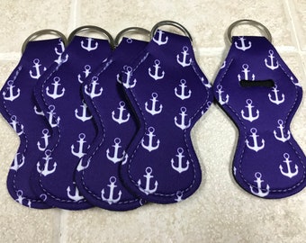 Anchor Lip Balm Keychain, Personalized key chain