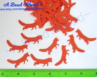 Fox Confetti Die Cuts for party table scatter, Cute for paper crafts