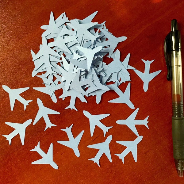 Celebrate with Airplane Confetti: Ideal for Travel-themed Events, Customizable