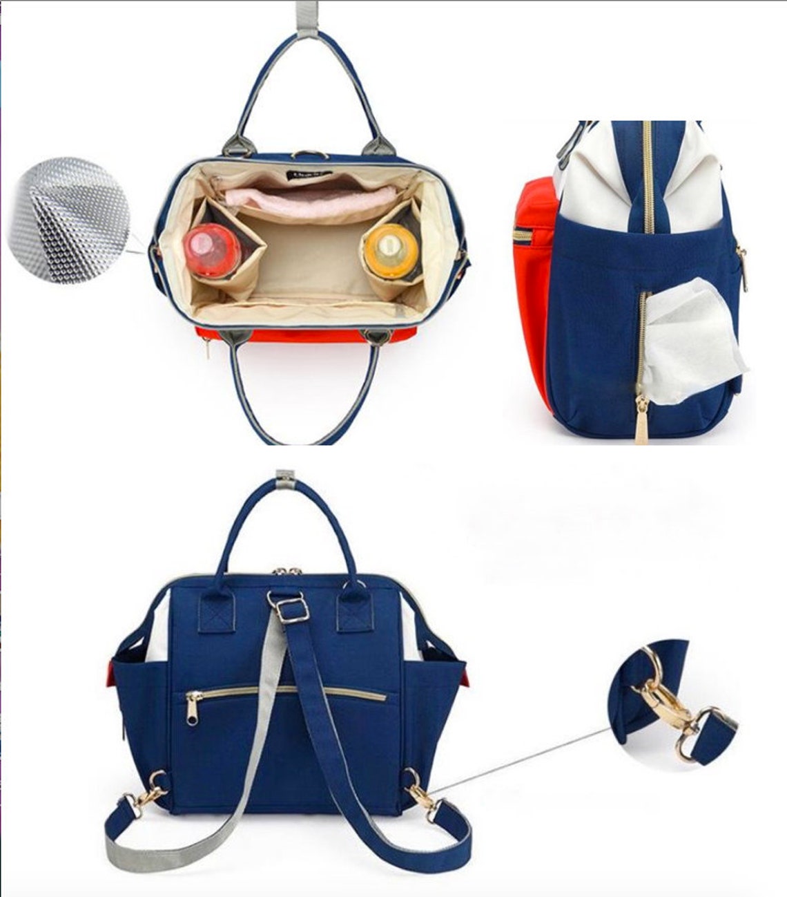 Mini Diaper Bag Backpack Purse to Carry 4 Ways Etsy