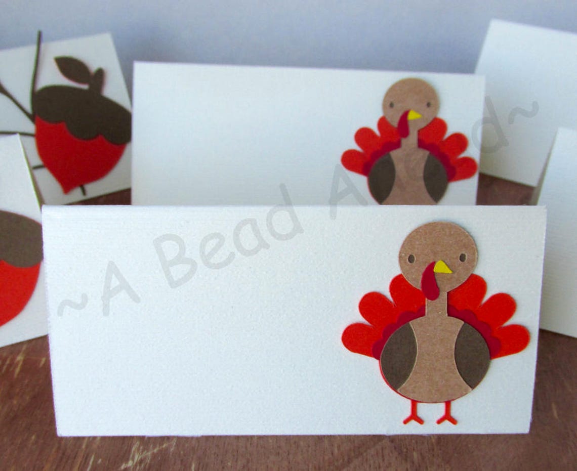 Fun Personalized Name Place Cards for Thanksgiving Dinner Etsy