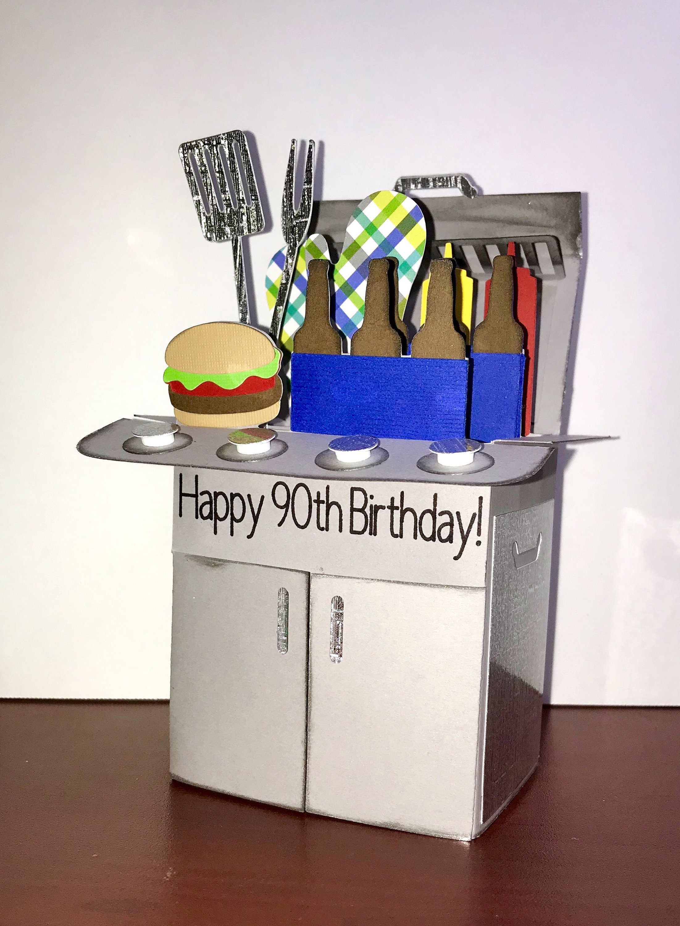 Barbecue Grill Card for Father's Day 3D Pop-up Greeting - Etsy