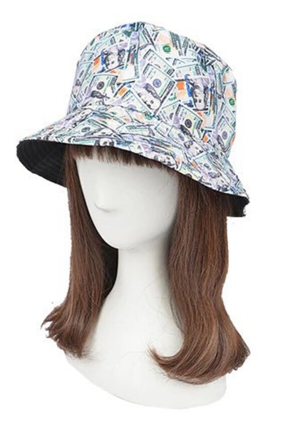 Money Print Reversible Bucket Hat