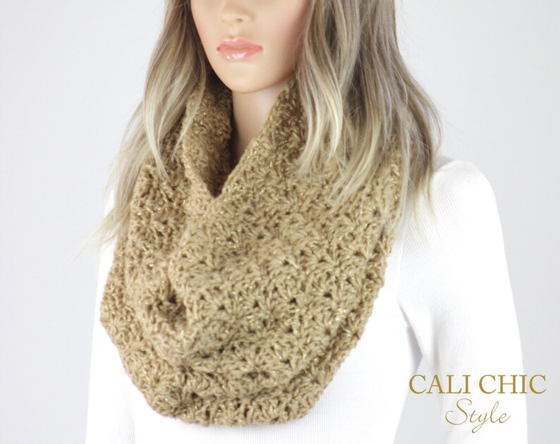 Crochet Snood Scarf Pattern Elaine Infinity Scarf Hood Etsy