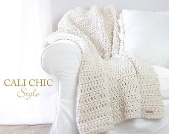 Crochet Throw Blanket PATTERN, Cannes Home Crochet Throw Pattern 602, Throw Pattern, DIY Throw Blanket Instant PDF Pattern Download