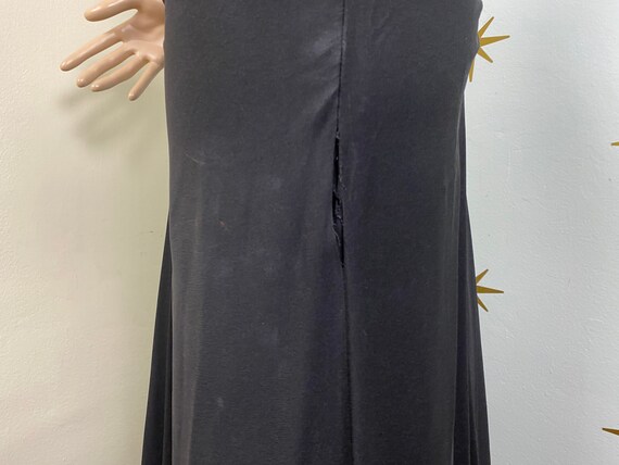 SALE! Vintage 1950s Lee Claire black ruched rhine… - image 5