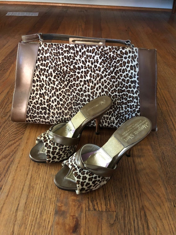 SALE! Vintage 1950s leopard springolator matching