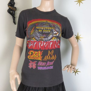 SALE Vintage 1986 Monsters of Rock Scorpions Ozzy Def Leppard - Etsy