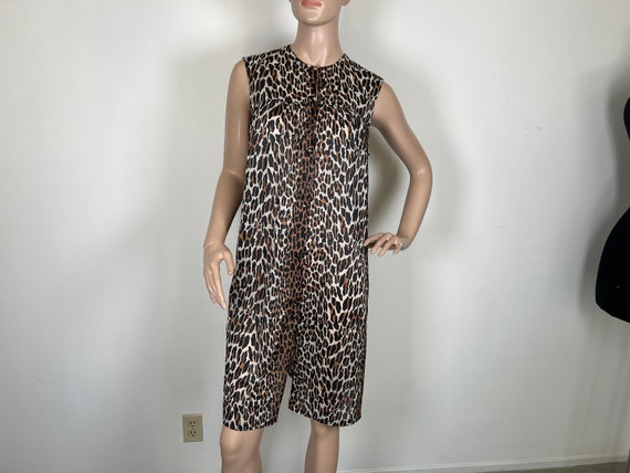 Vintage 1960s leopard print nightgown medium 423 - image 2