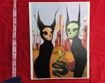 Psychopomps Of The Pink Palace - Art Print