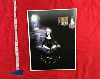 Bloody Mary (satanic nun) Art Print