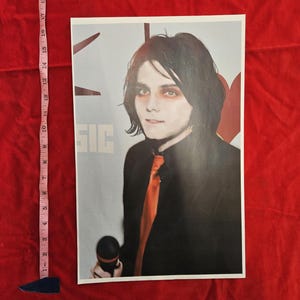 Gerard Way Adobe Illustrator Portrait - konsttryck