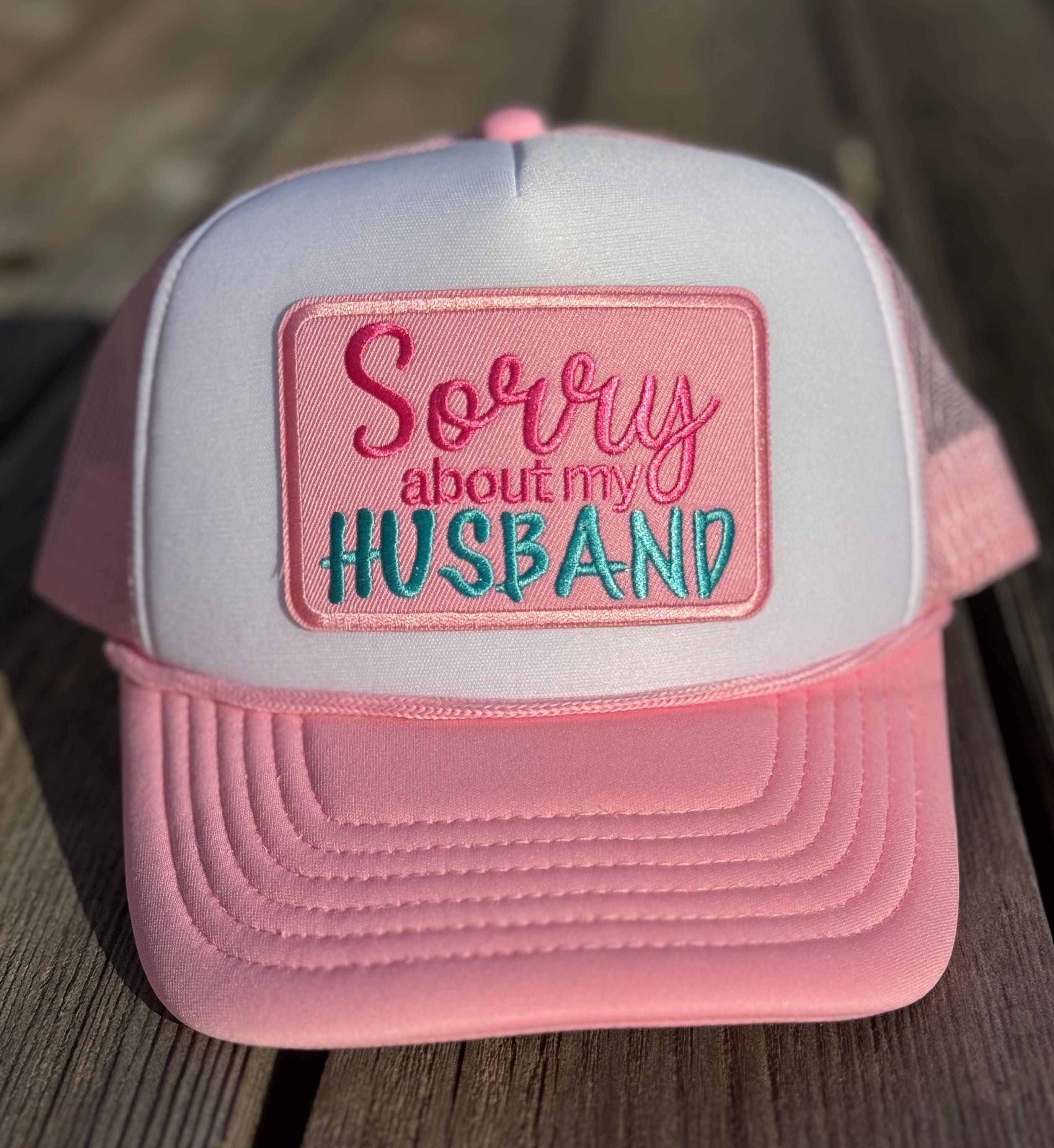 Sorry About My Husband Trucker Hats - Etsy display picture 3