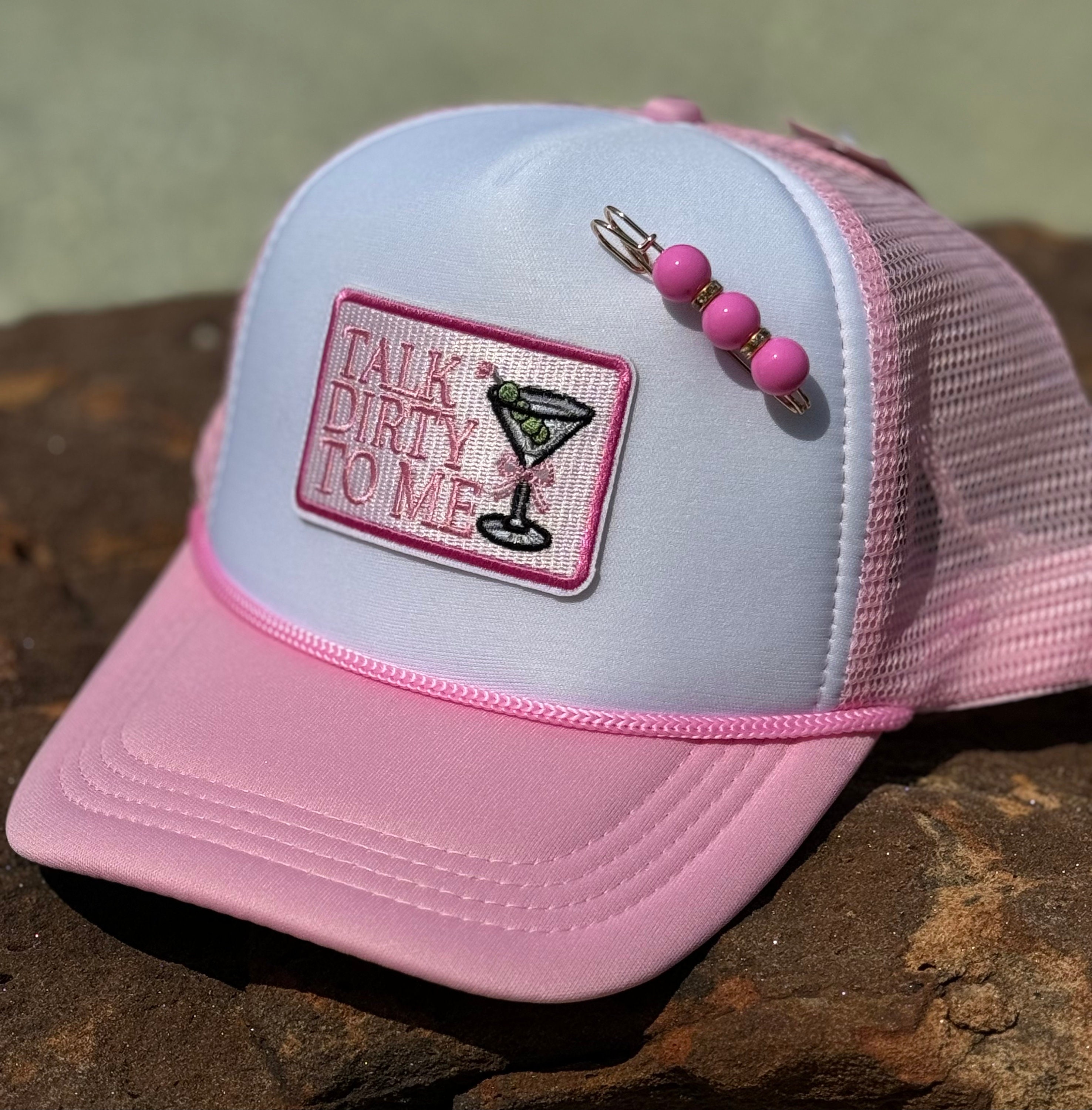 Talk Dirty to Me Martini Trucker Hat - Etsy display picture 1