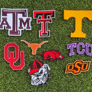 College Mascot Iron On Patches