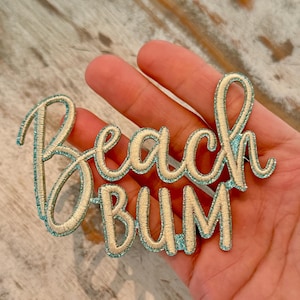 Beach Iron On Patches
