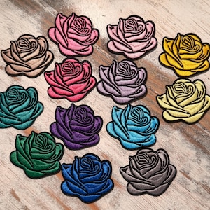 Rose Iron On Patches