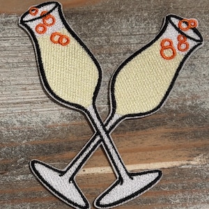 Champagne Iron On Patches