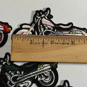 Patch Motociclista Ricamato Knucklehead – 4 Pollici, Ferro Da Stiro – Americano, Multicolore