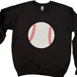 Sequin Baseball Sweatshirt (Various Colors)
