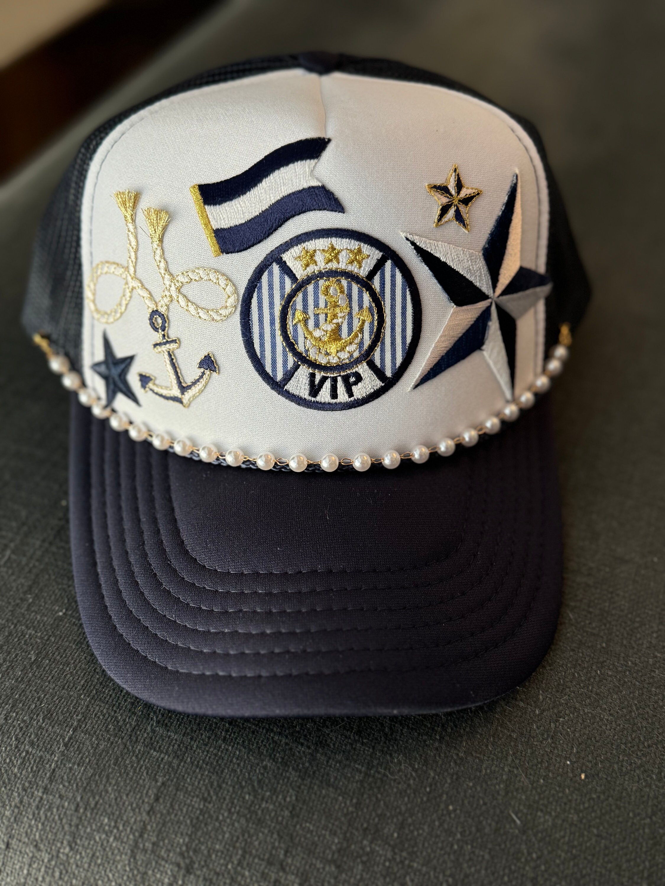 Nautical Sailboat Themed Trucker Hats - Etsy display picture 3