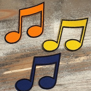 Music Note Iron On Patches
