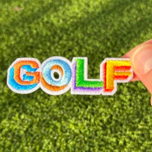 Golf Iron On Patch