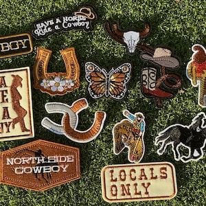 Western & Rodeo Iron On Patches