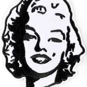 Marilyn Iron On Patch