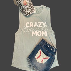 Crazy Baseball Mom Tank Top