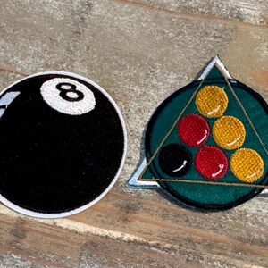 Billiards & Eight Ball Pool Iron On Patches
