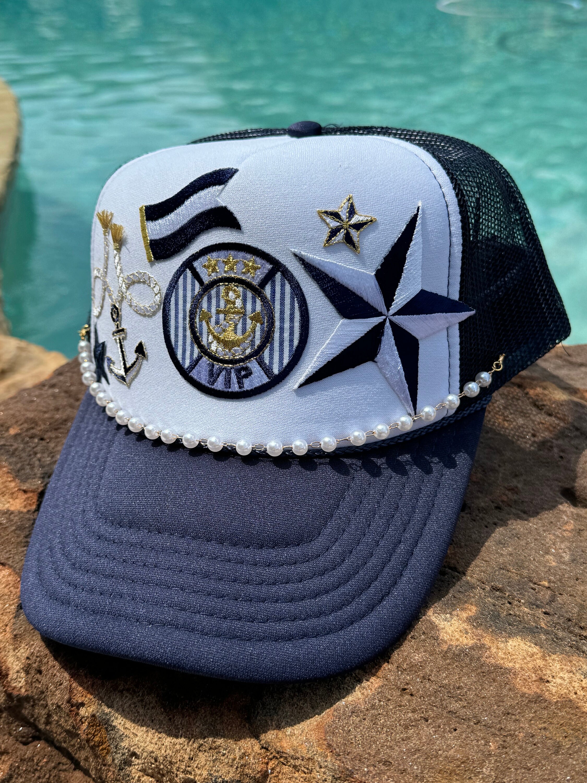 Nautical Sailboat Themed Trucker Hats - Etsy display picture 1
