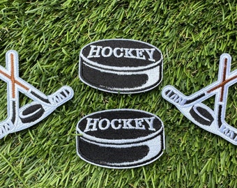 Hockey Iron On Patches